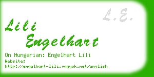 lili engelhart business card